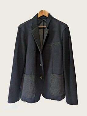 LANVIN - Wool blend deconstructed blazer - Sz 50